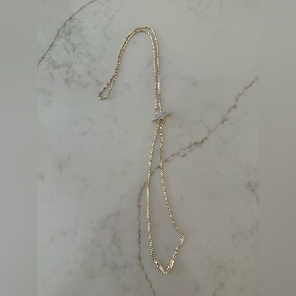 Vintage Kendra Scott bolero necklace with adjustable drusy stone